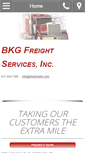 Mobile Screenshot of bkgfreight.net